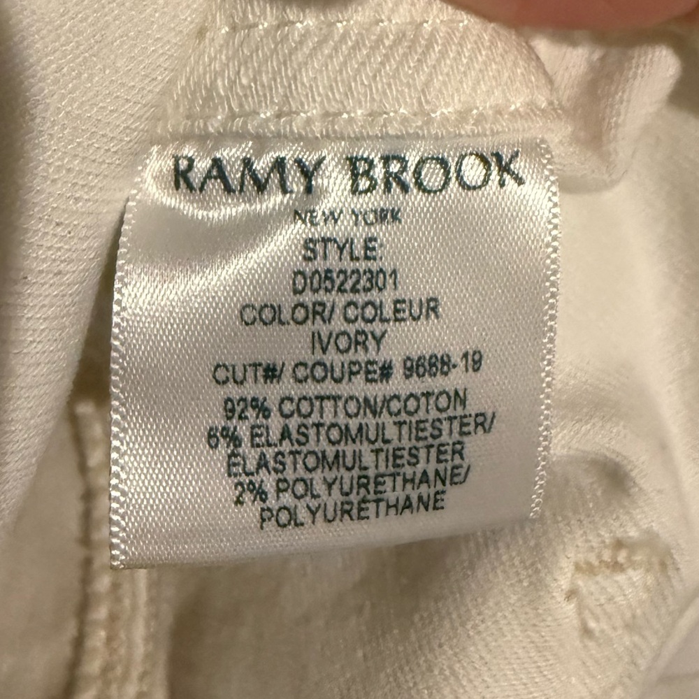 Ramy Brook Monica Denim Midi Dress in Ivory Sz: 28/6 - Picture 15 of 15